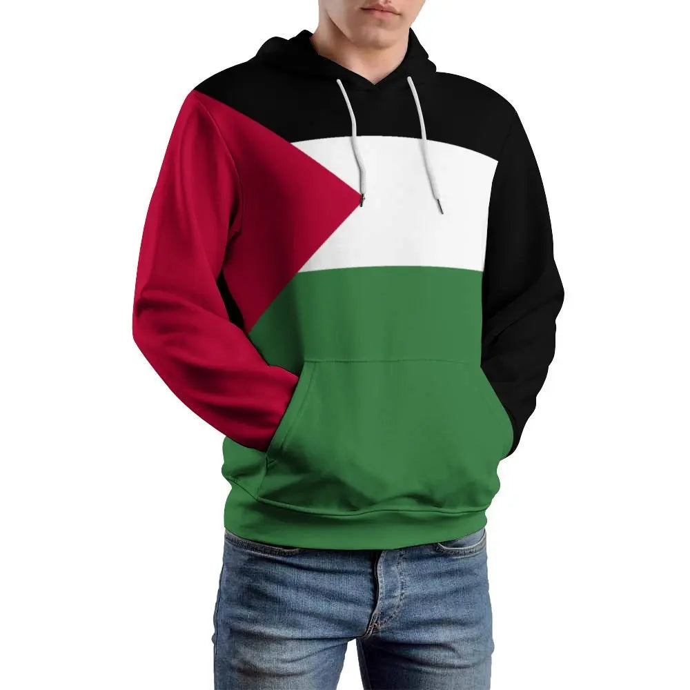 2025 New Palestine Flag 3D Hoodie Polyester Men Women Harajuku Sweatshirt Unisex Casual Pullover Hoodies