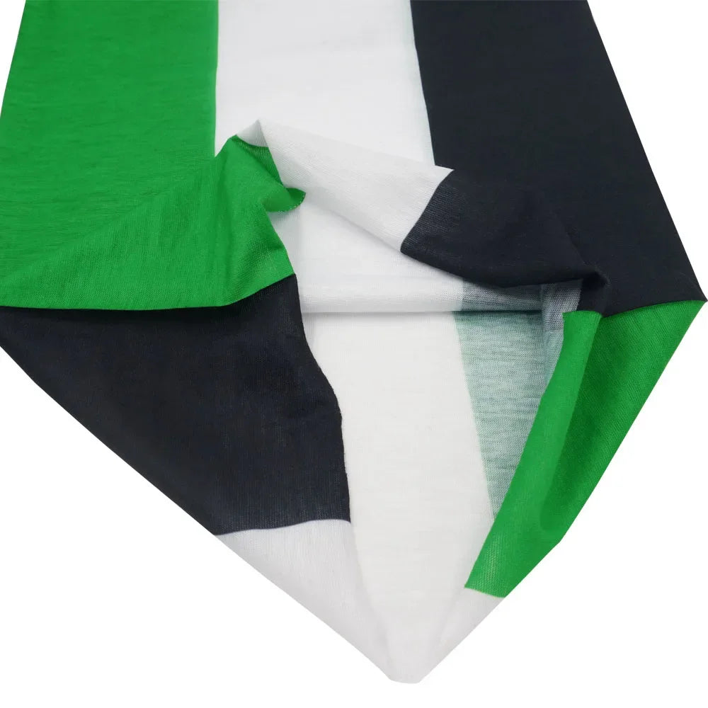 Palestine Flag Bandana Neck Gaiter Palestinian Hatta Kufiya Keffiyeh Pattern Tube Scarf Riding Cycling Windproof Headband