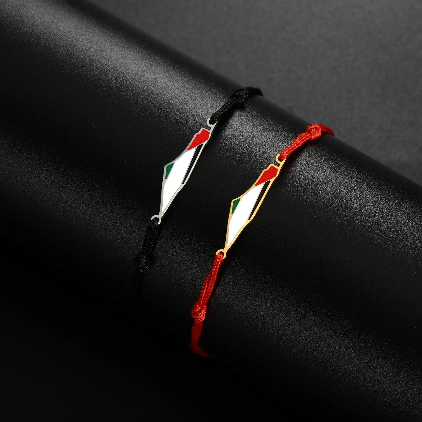Cazador Palestine Map Double Layers Beads Chain Bracelets for Women Stainless Steel Jewelry Charm Bracelet Gift 2025 Wholesale